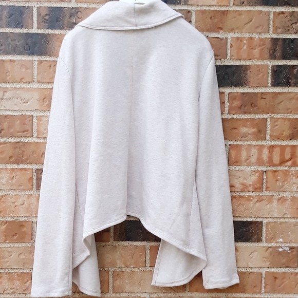 C9 Champion Asymmetrical Open Front Cardigan Sweater - Tan Size Large - Picture 8 of 9